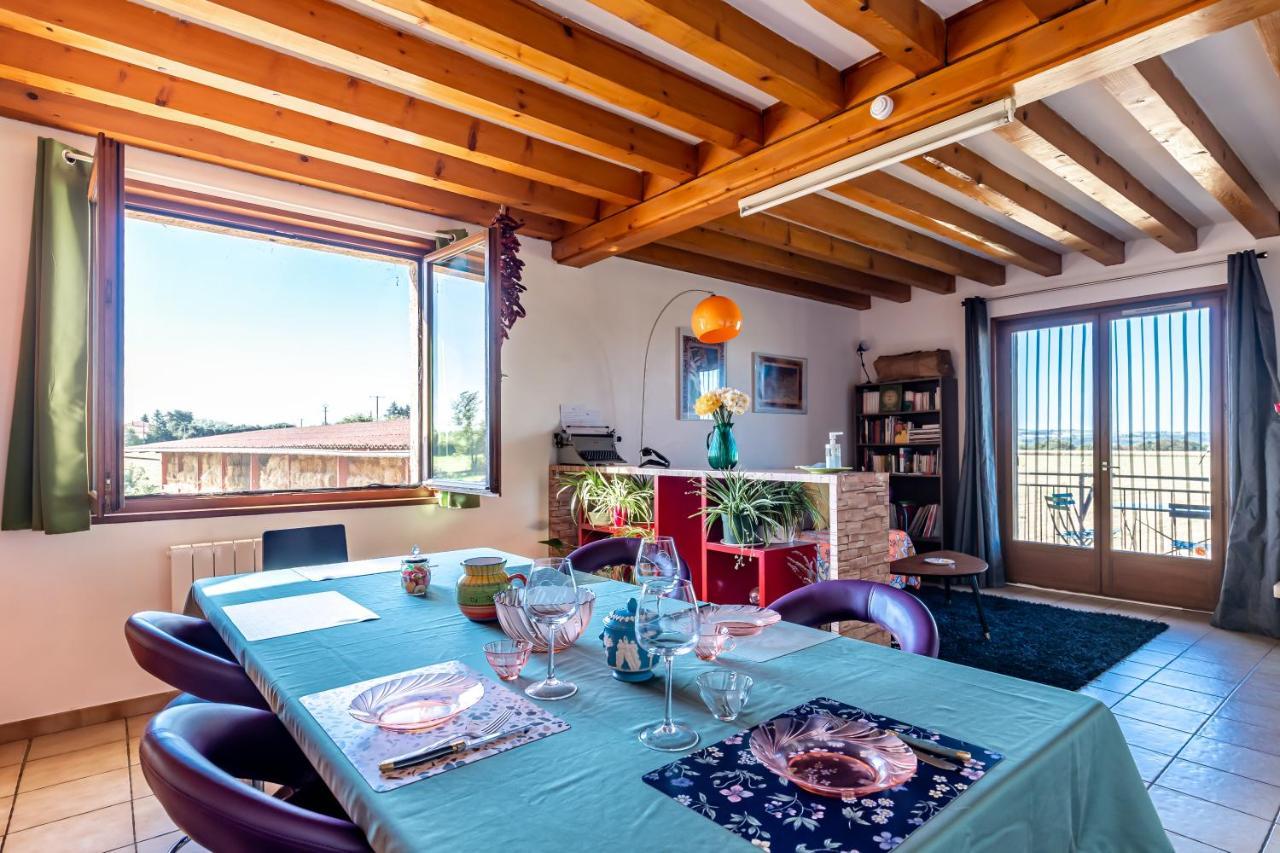Logement 75M2, Avec Vue, Au Calme, Lyon A 25Km Communay Exterior foto